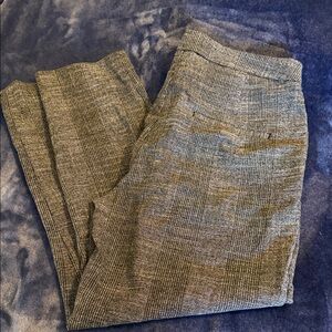 H&M Women's Gray Checkered Ankle Pants